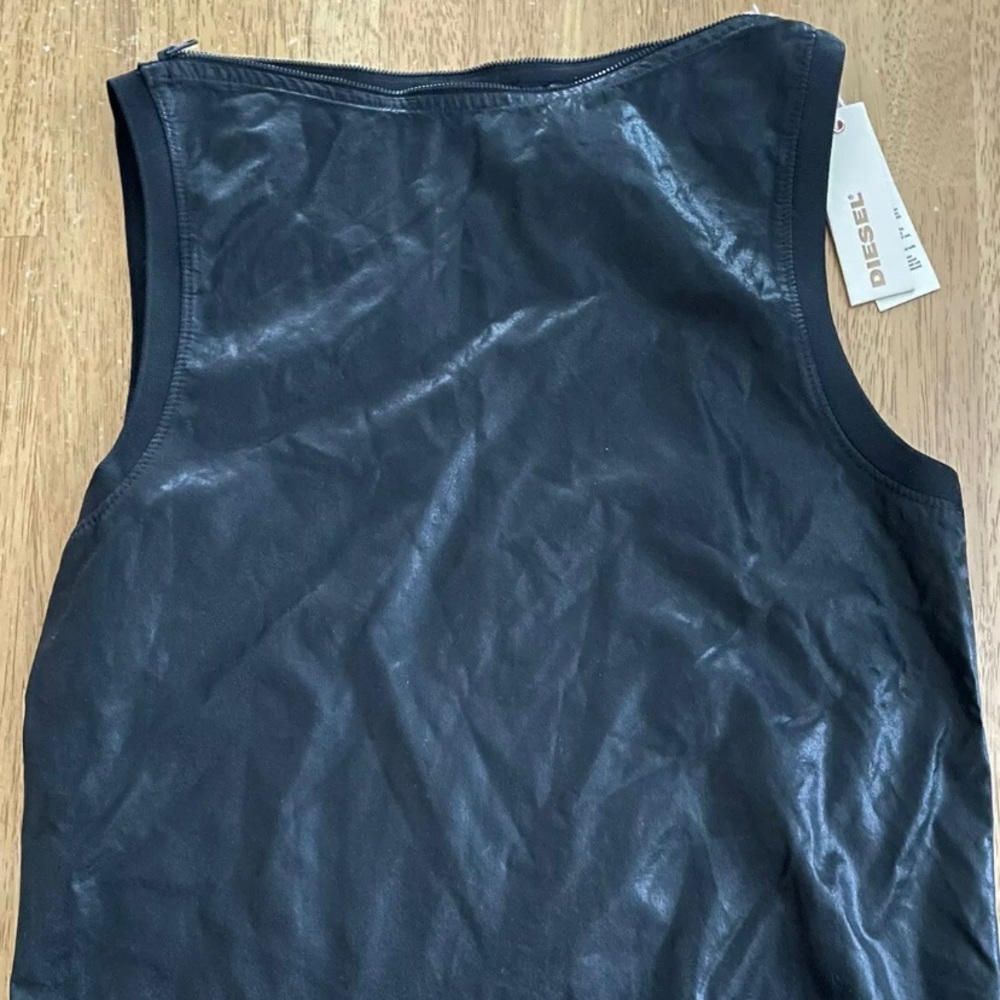 Diesel black leather top